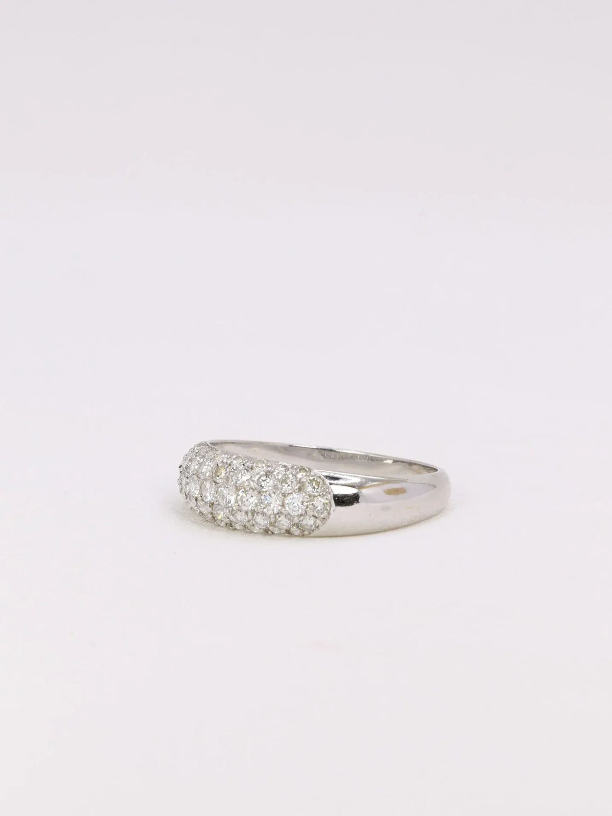 Bague jonc diamants 1 ct