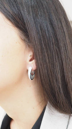 Boucles d'oreilles Clips en or blanc aigues marines et diamants