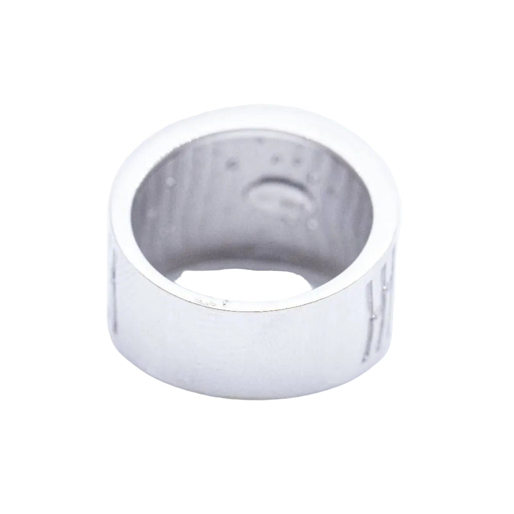 Bague BAMBU en or blanc et diamants d'occasion