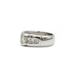 Bague - Or blanc et diamants