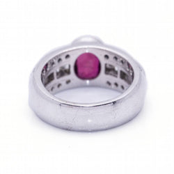Bague BIRMANIA en or blanc et rubis