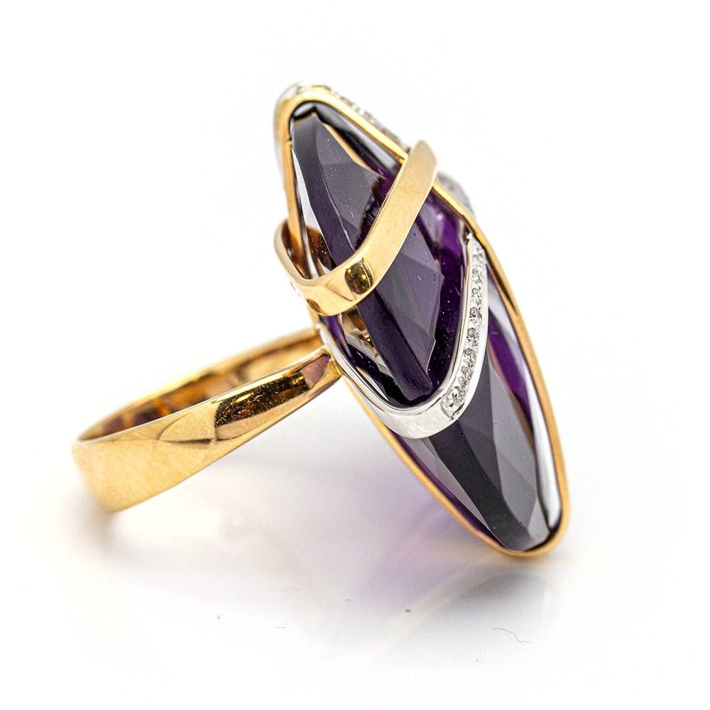 Bague bicolore Design italien d'occasion