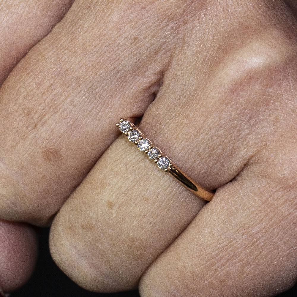 Bague SINGULAIRE en or et diamants