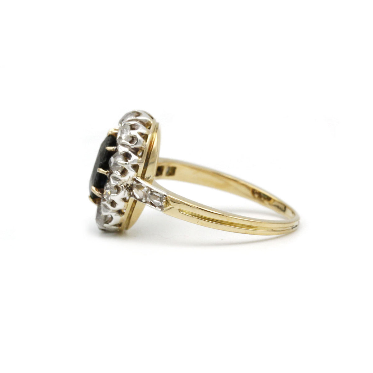 Bague - Or, Argent, Saphir, Diamants