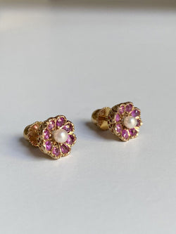Boucle d'oreilles anciennes de travail Portugais en or jaune 19,2k