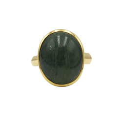 Bague - Or et Aventurine Verte