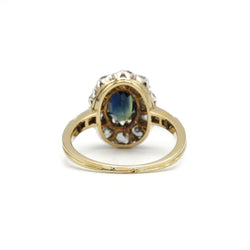 Bague - Or, Argent, Saphir, Diamants