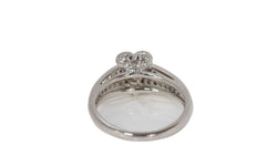 Bague en or blanc et diamants