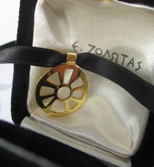ZOLOTAS - Pendentif 2008 roue de la Fortune Or