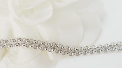 Collier pendentif coeur en or blanc et diamants