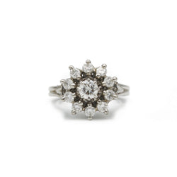 Bague - Or, Platine & Diamants