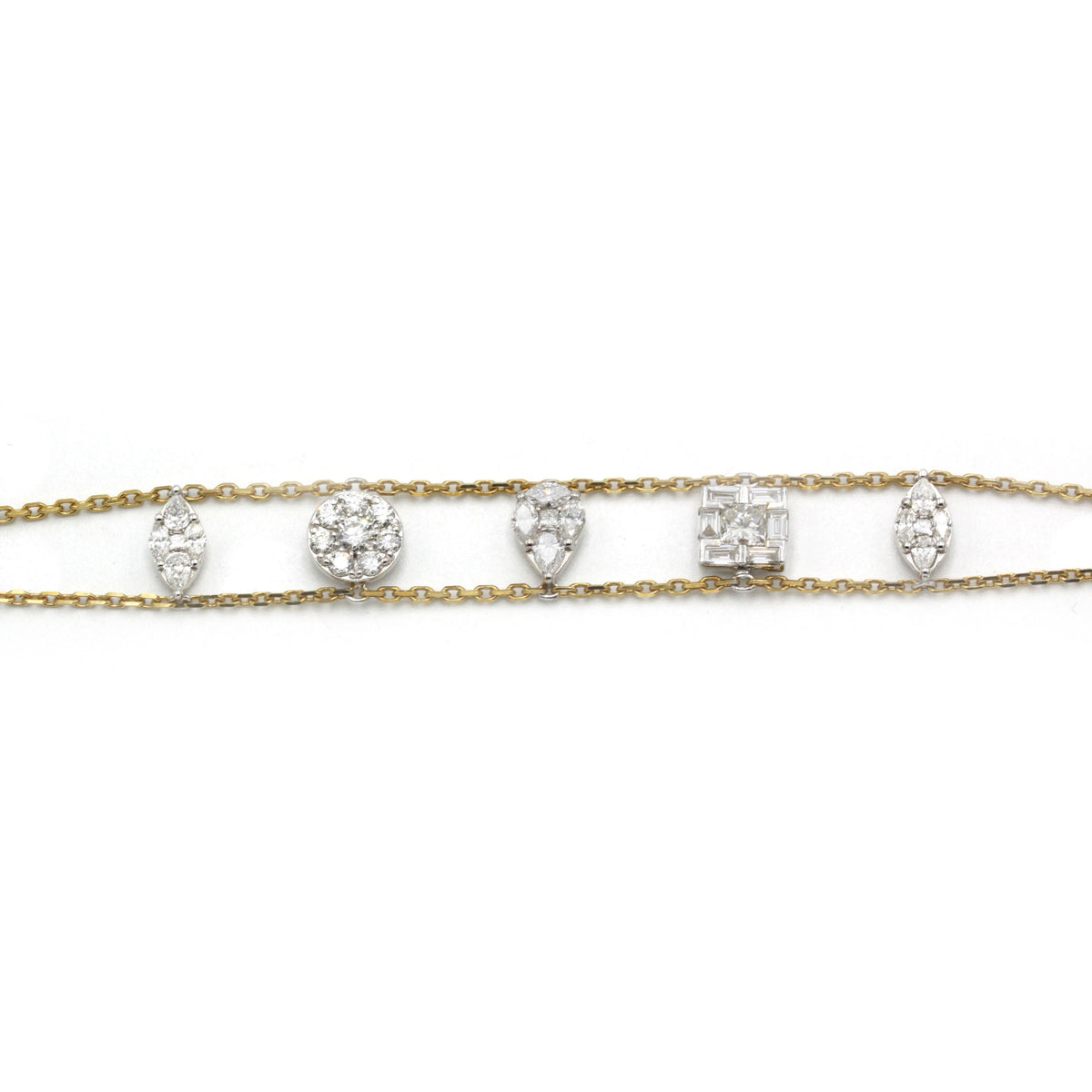 Bracelet Or bi-colore Pampilles - DJULA