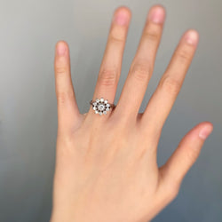 Bague - Or, Platine & Diamants