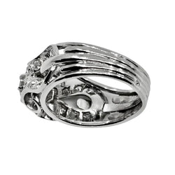 Bague en platine et diamant Epoque 1950