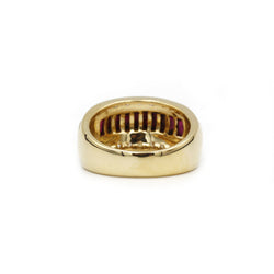 Bague - Or, Diamants & Rubis