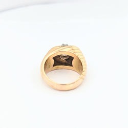 Bague en or jaune et diamant