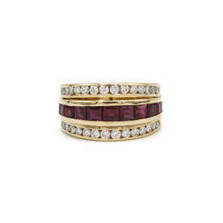 Bague - Or, Rubis & Diamants