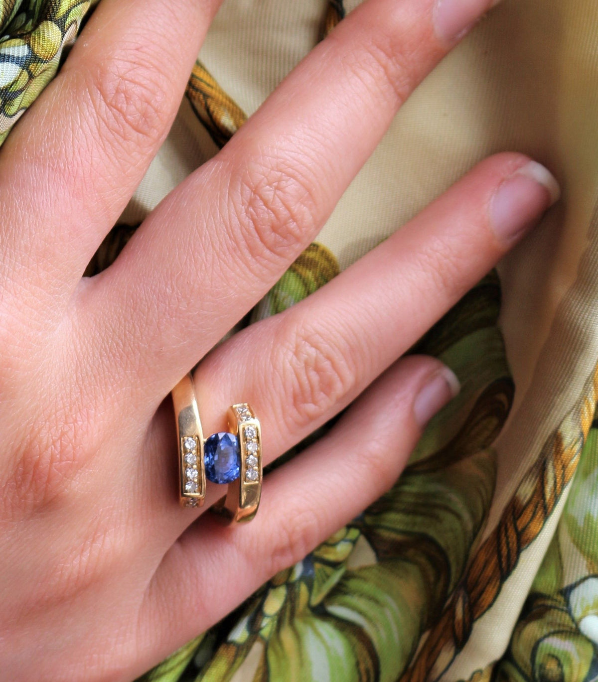 Bague Saphir Du Sri Lanka Ceylan