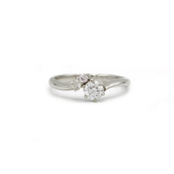 Solitaire - Platine & Diamants