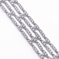 Bracelet Riviere avec 4 rangs de diamants