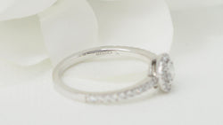 Bague solitaire Messika en or blanc et diamants