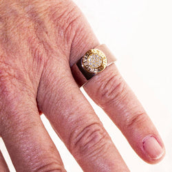 Bague BVLGARI BVLG en or rose et diamants
