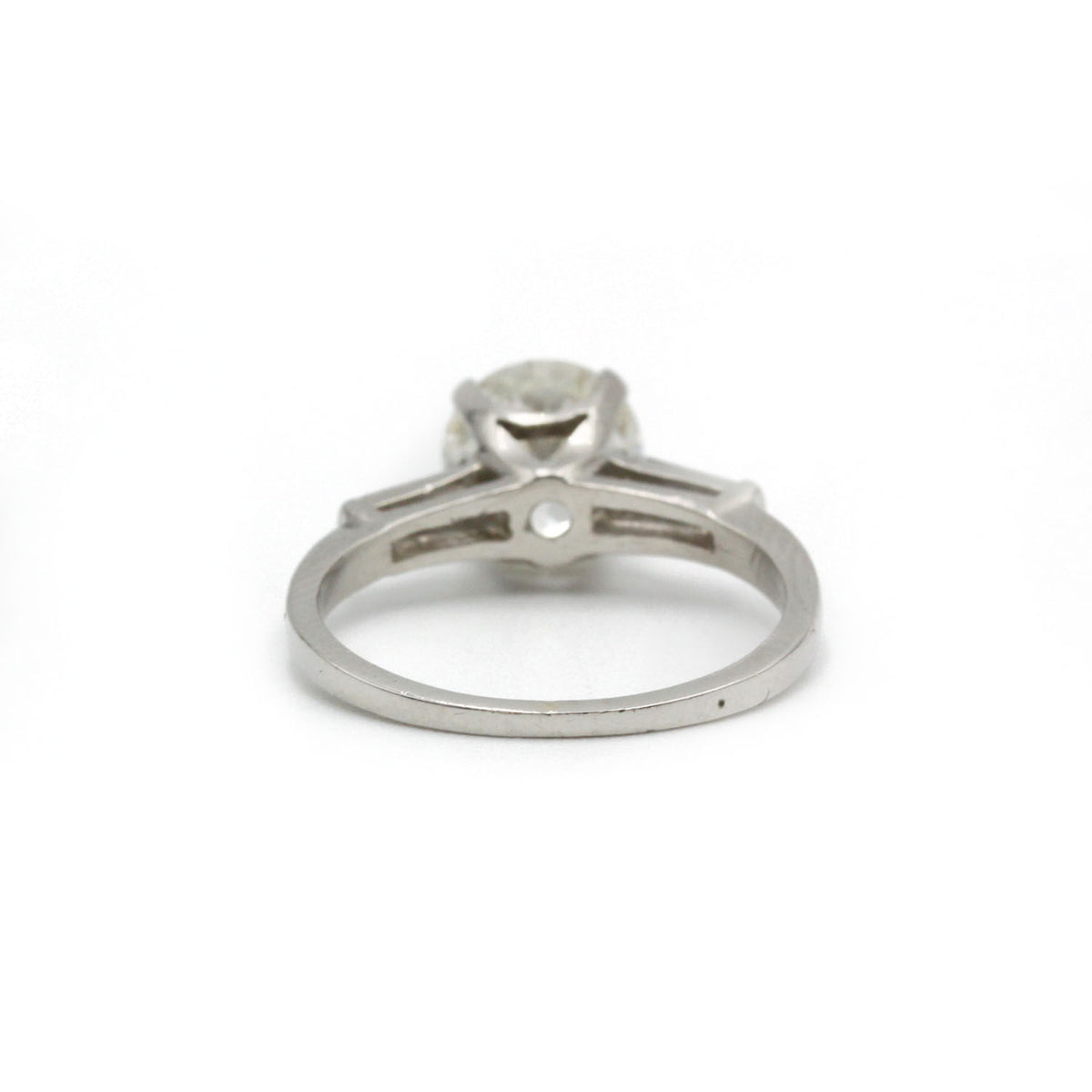 Solitaire - Platine et diamants