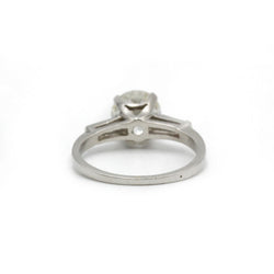 Solitaire - Platine et diamants