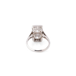Bague Toi et Moi en or blanc et diamants