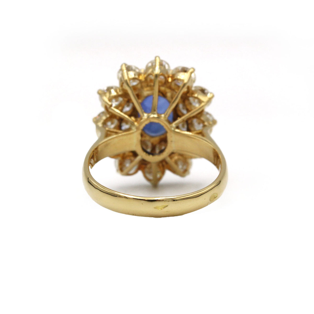 Bague Marguerite - Or jaune, Diamants & Saphir