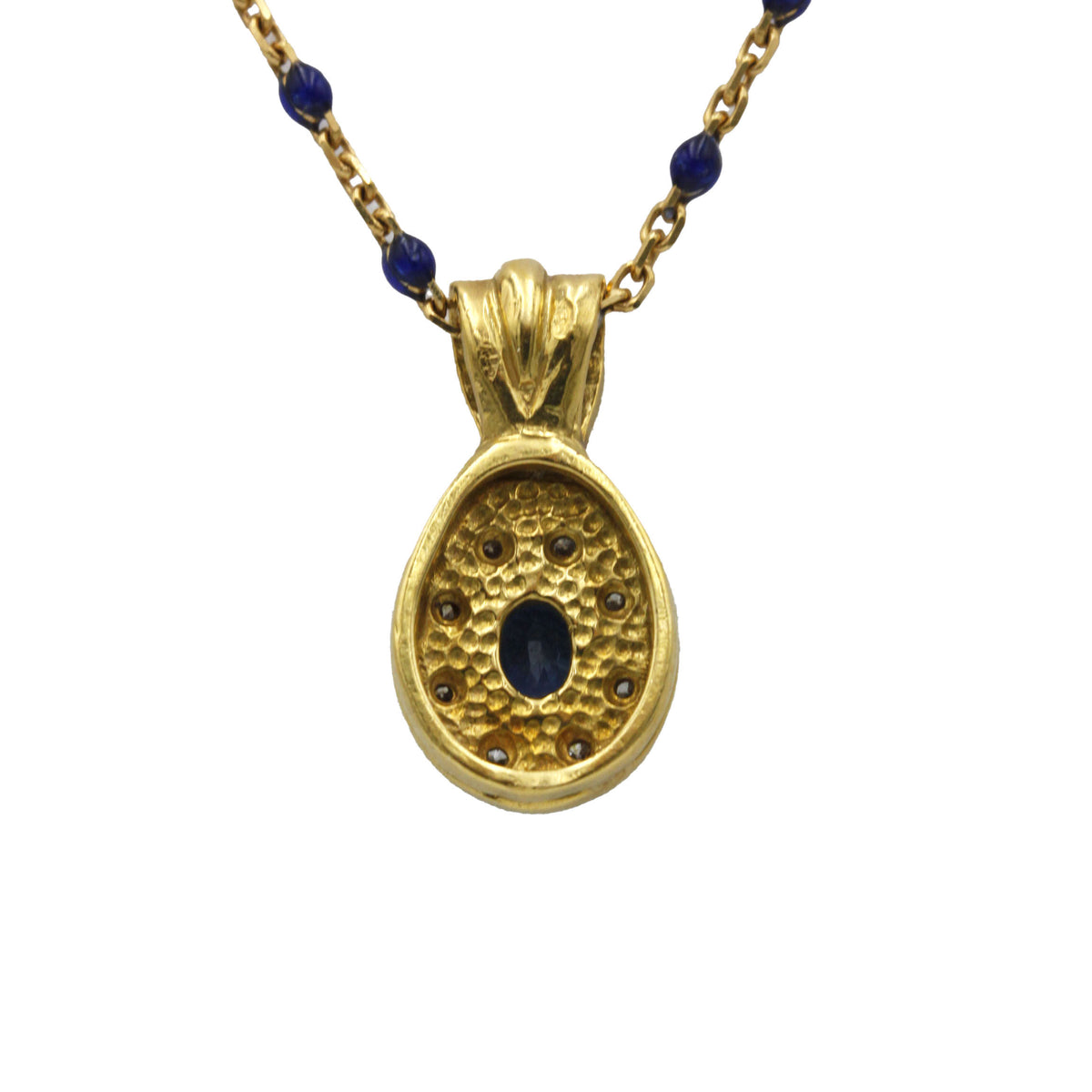 Collier - Or, Saphir et Diamants