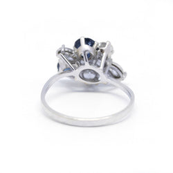 Bague - Or, Saphirs Et Diamants
