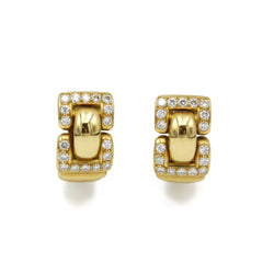Clips d'oreilles - Or et diamants
