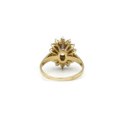 Bague - Or, Diamants & Saphir