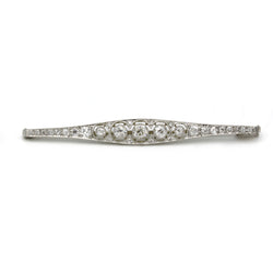 Broche - Or, Platine & Diamants