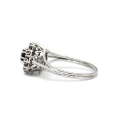 Bague - Or, Diamants & Saphir