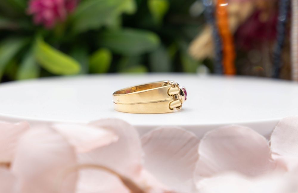 Bague Rubis Diamant