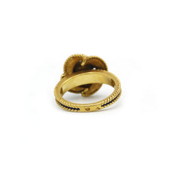 Bague - Or, perle et émail