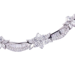 Collier THAYPER en or blanc avec diamants