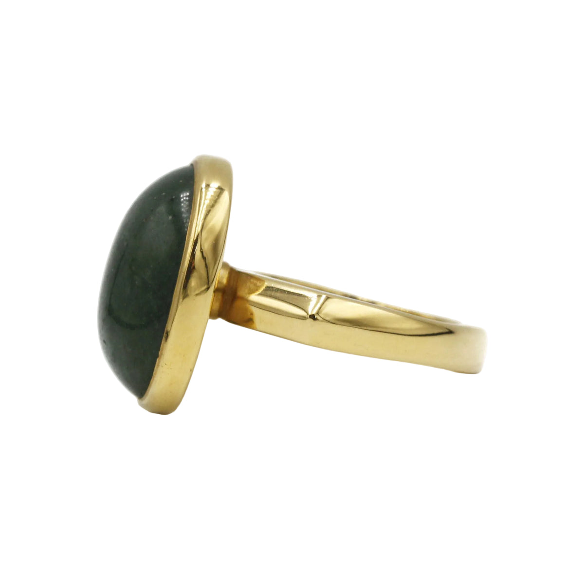 Bague - Or et Aventurine Verte