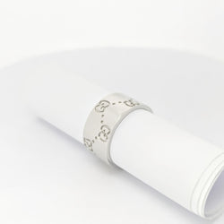 Bague Icon or blanc signée Gucci
