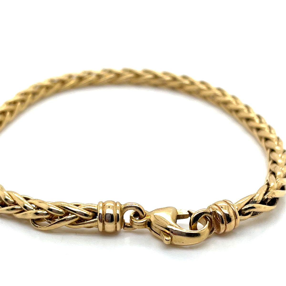 Bracelet Maille Palmier Or Jaune