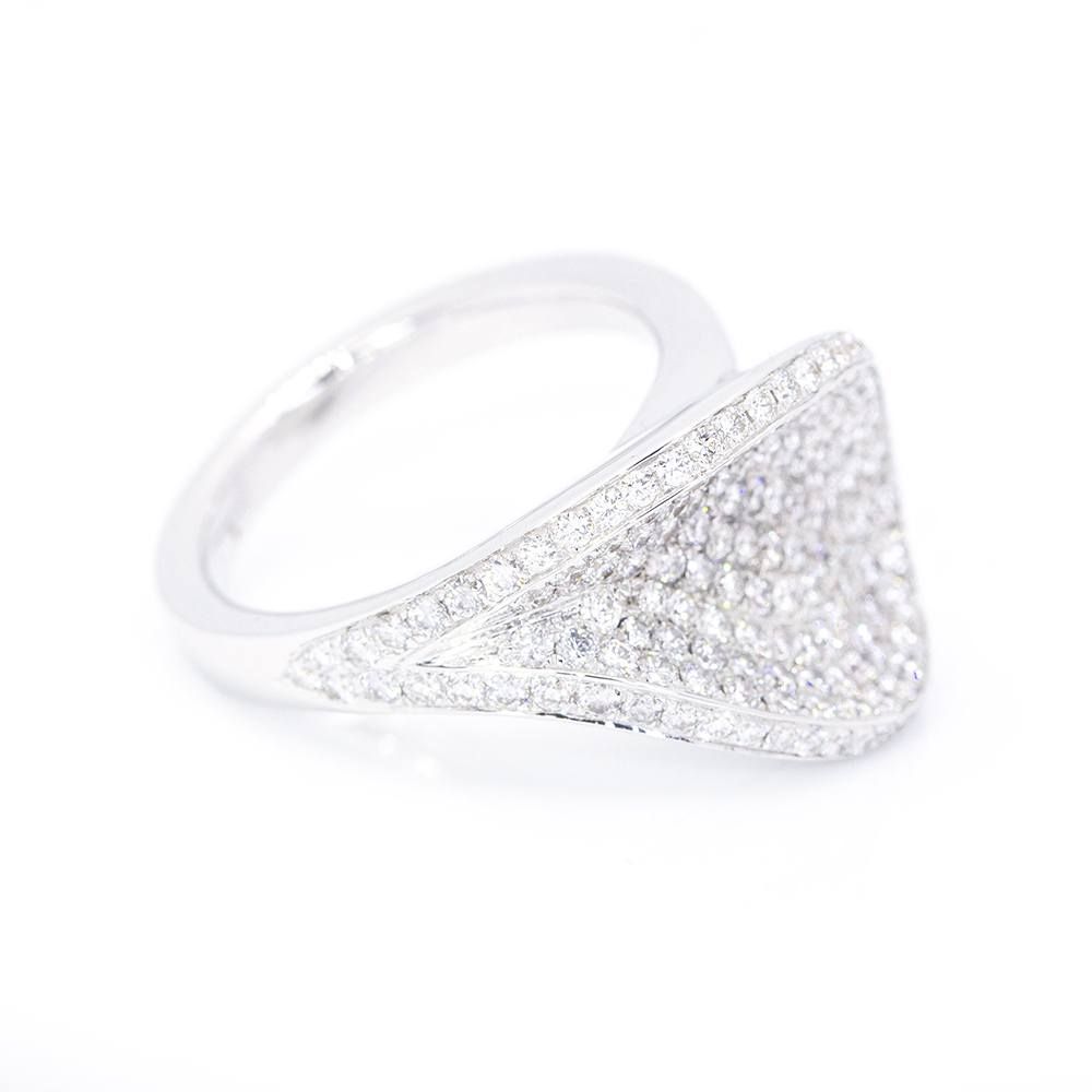Bague en diamant Paveè. Deuxième main