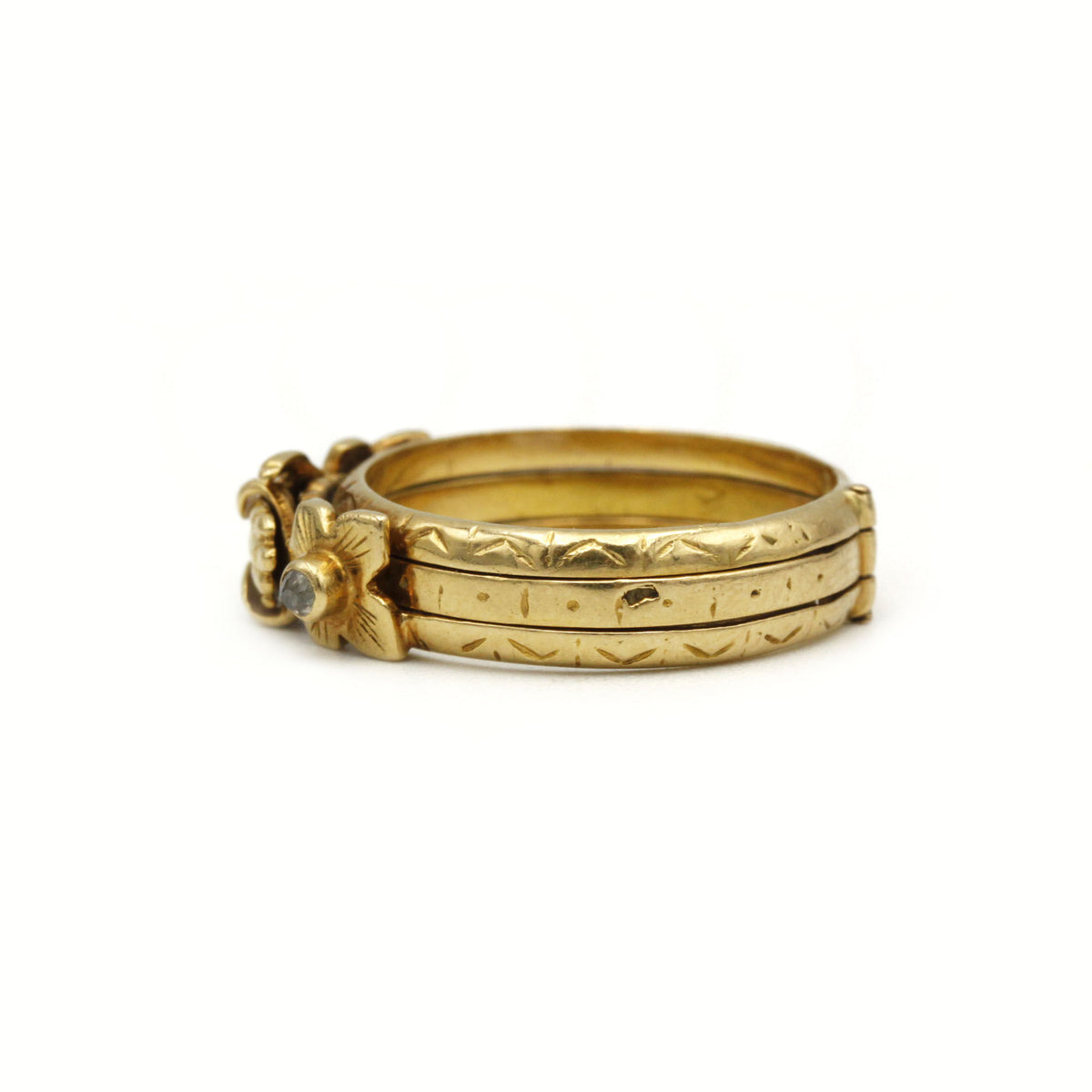 Bague - Or, Diamants & Rubis