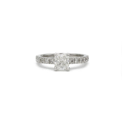Solitaire accompagné - 1,02 carat G VS2