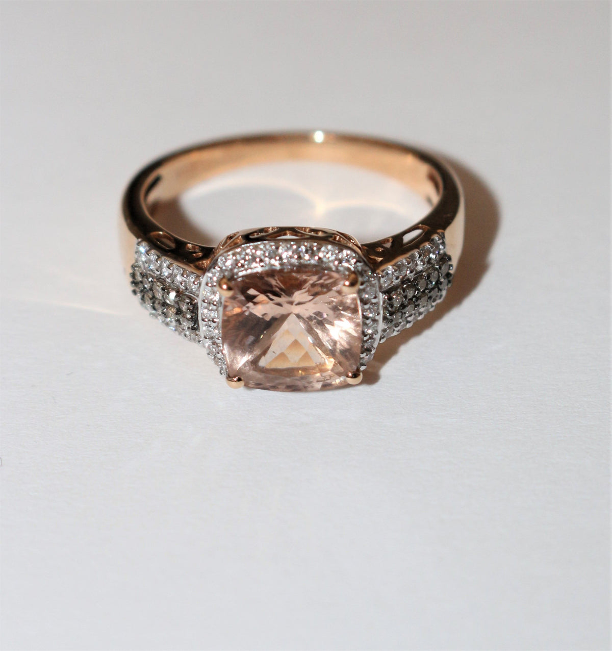 Bague Or Rose Morganite