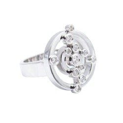 Bague ADAGIO en or blanc avec diamants d'occasion