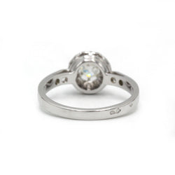 Solitaire accompagné - Or, Platine & Diamants