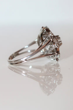 Bague étoile Or Gris Et Diamants