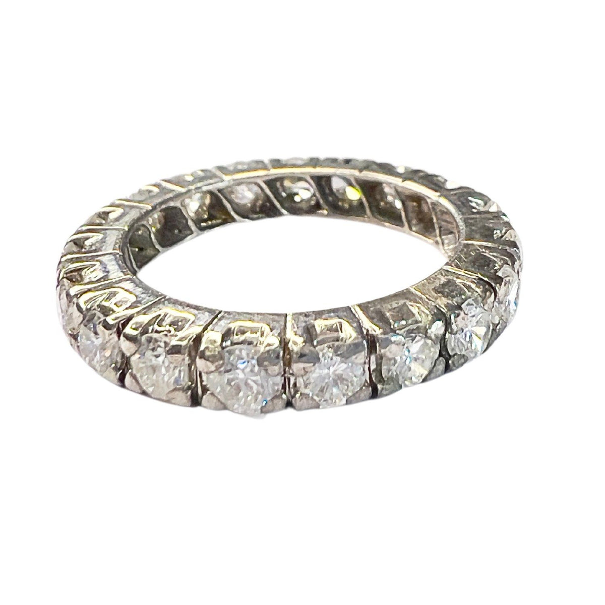 SORTIJA SIN FIN DISEÑO CLÁSICO ÉPOCA 1930-1935 de ORO 18 kts con DIAMANTES